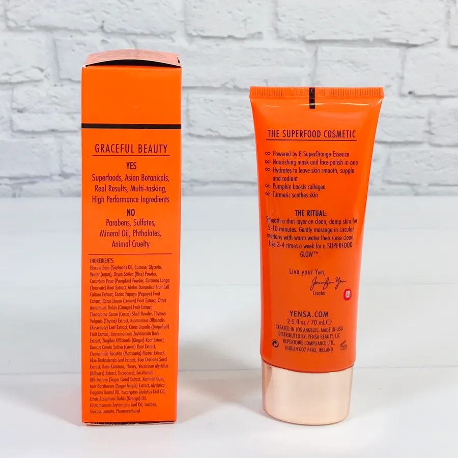 Yensa – Pumpkin Turmeric 2‑in‑1 Radiance Polishing Mask