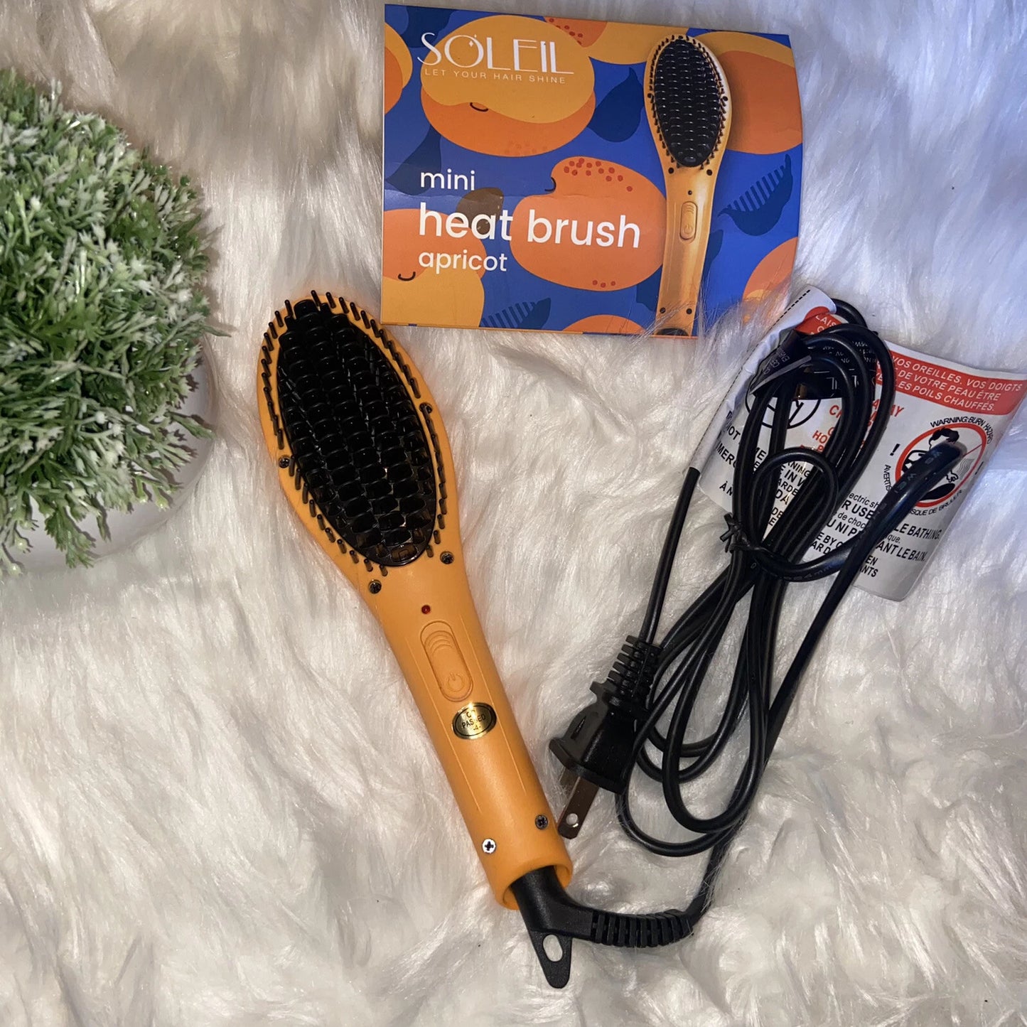 Soleil Mini Heat Brush – Apricot