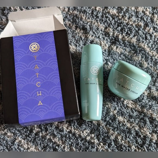 Set Tatcha – The Deep Cleanse + The Water Cream (tamaño viaje)