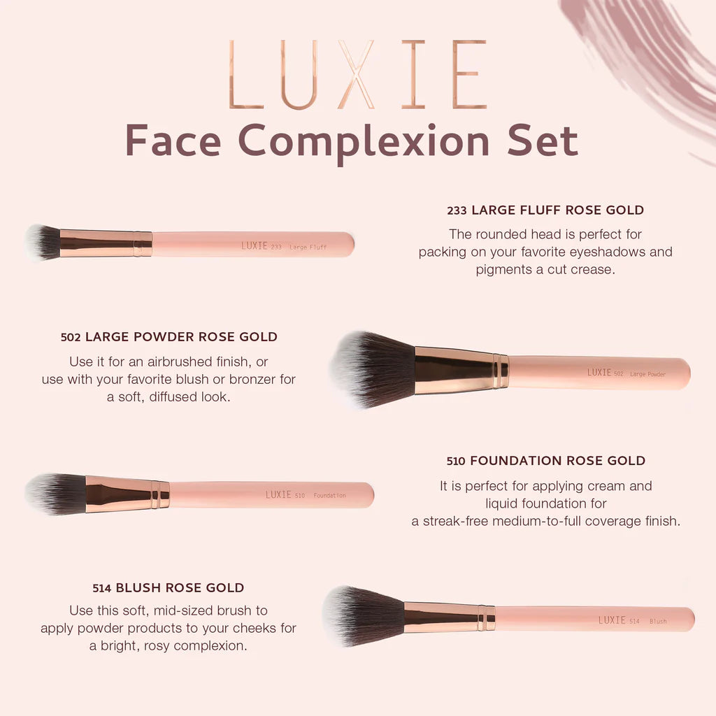 LUXIE Face Complexion – Rose Gold Collection