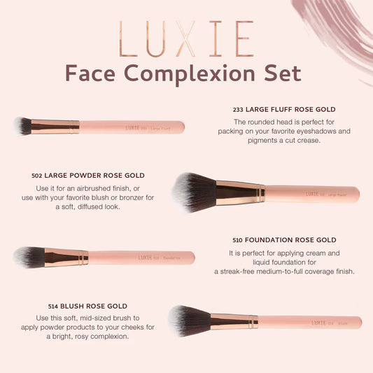 LUXIE Face Complexion – Rose Gold Collection