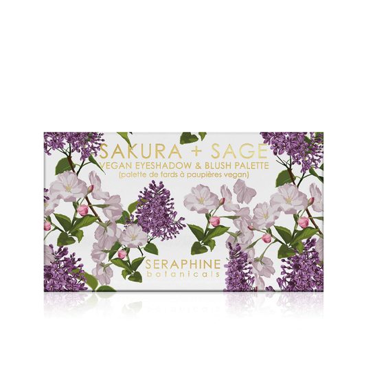 Seraphine Botanicals – Sakura + Sage Vegan Eyeshadow & Blush Palette