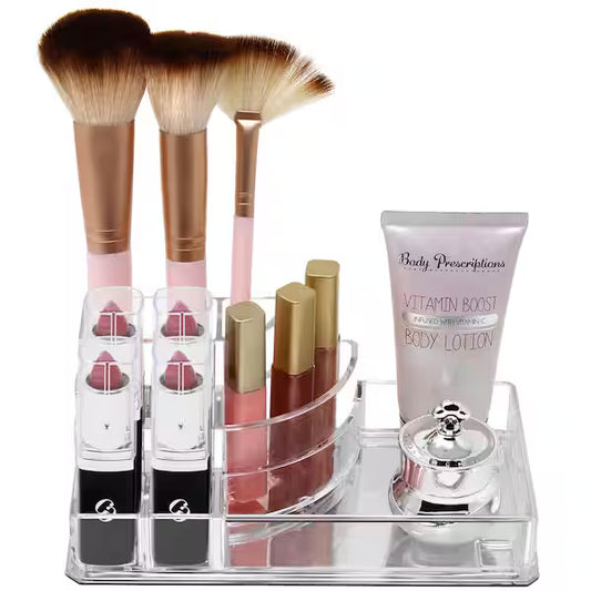 Mini organizador de maquillaje acrílico (8 compartimentos)