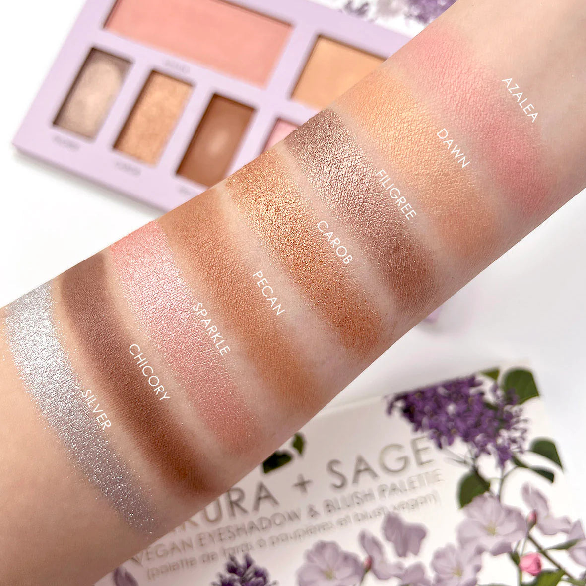 Seraphine Botanicals – Sakura + Sage Vegan Eyeshadow & Blush Palette